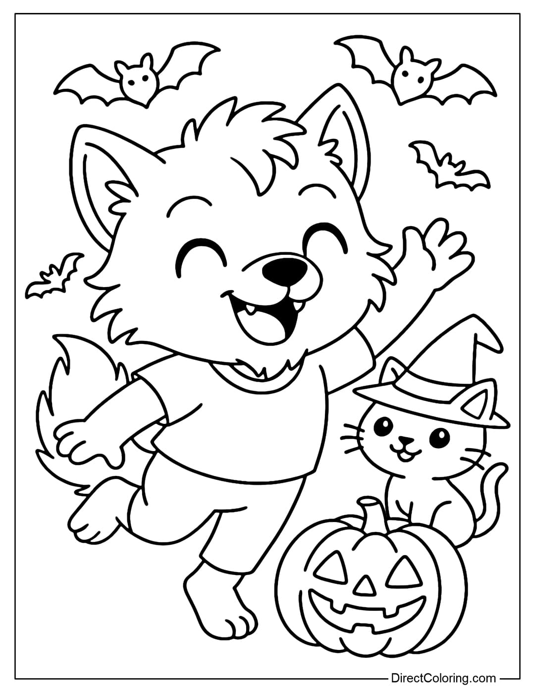 Werewolf Coloring Pages Free PDF To Download And Print