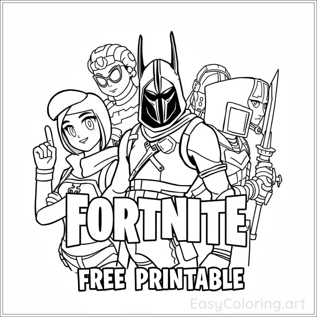 fortnite coloring page