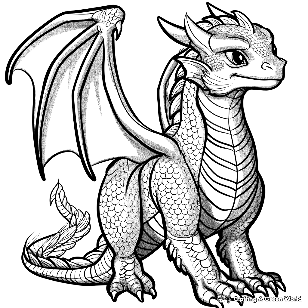 Wings Of Fire Book Coloring Pages Free Printable 