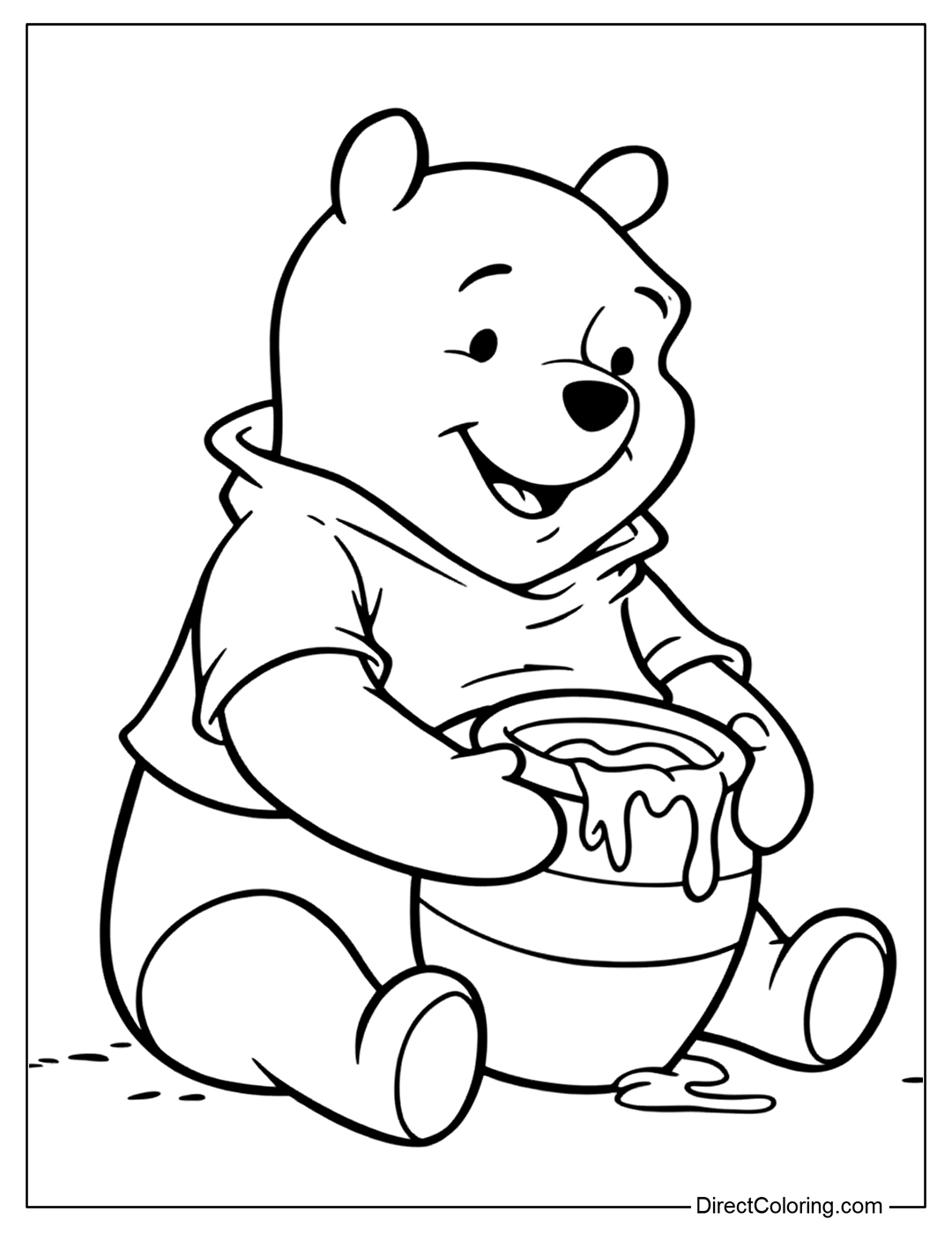 Winnie The Pooh Coloring Pages Free PDF To Download And Print