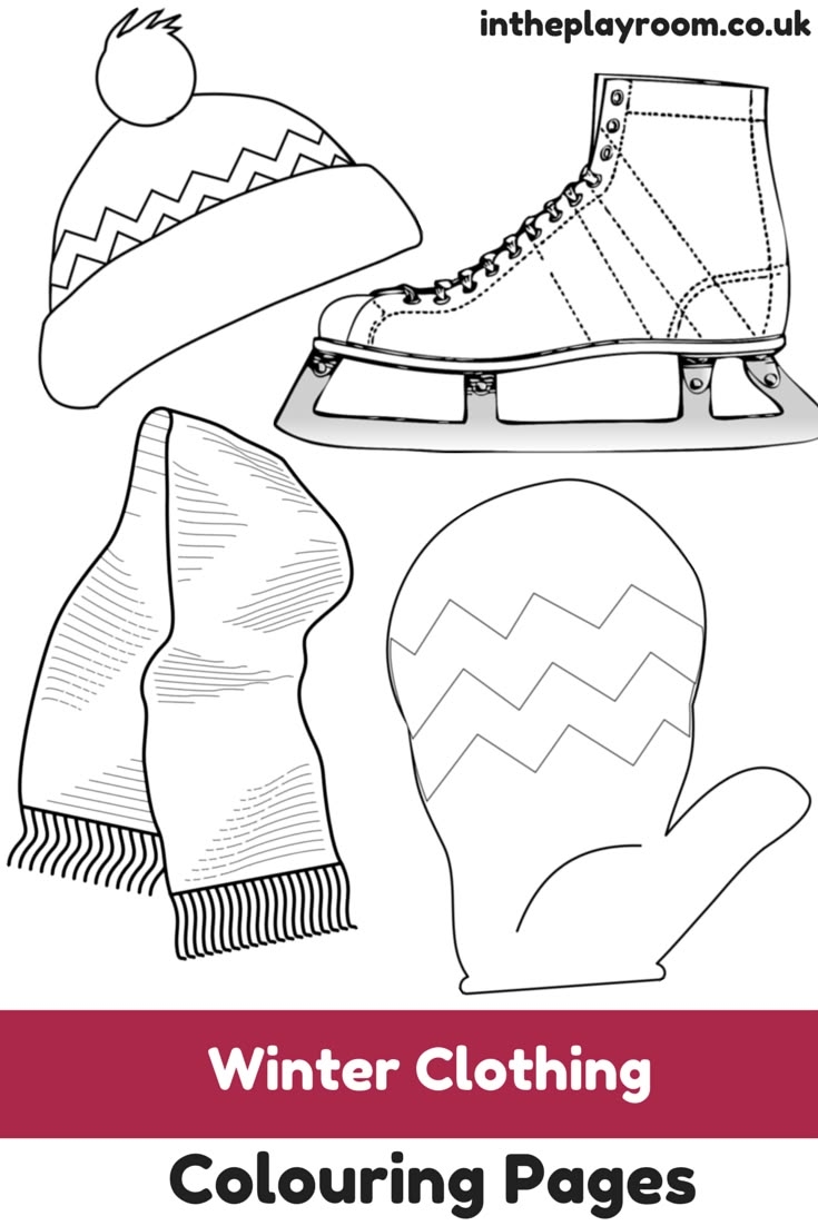 preschool clothes coloring pages