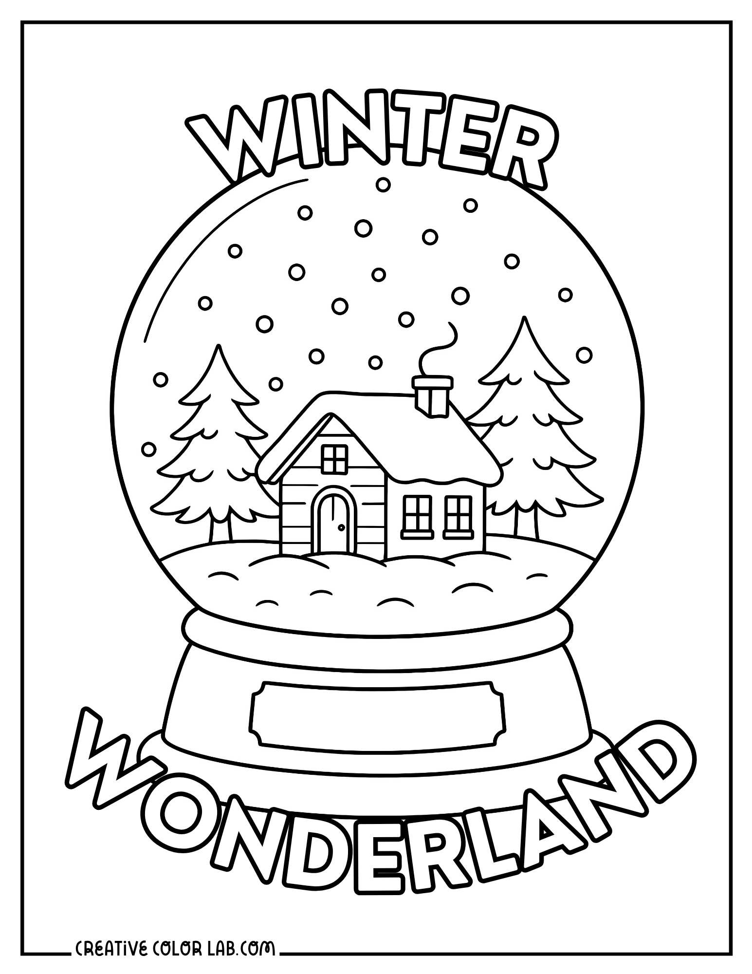 winter coloring page