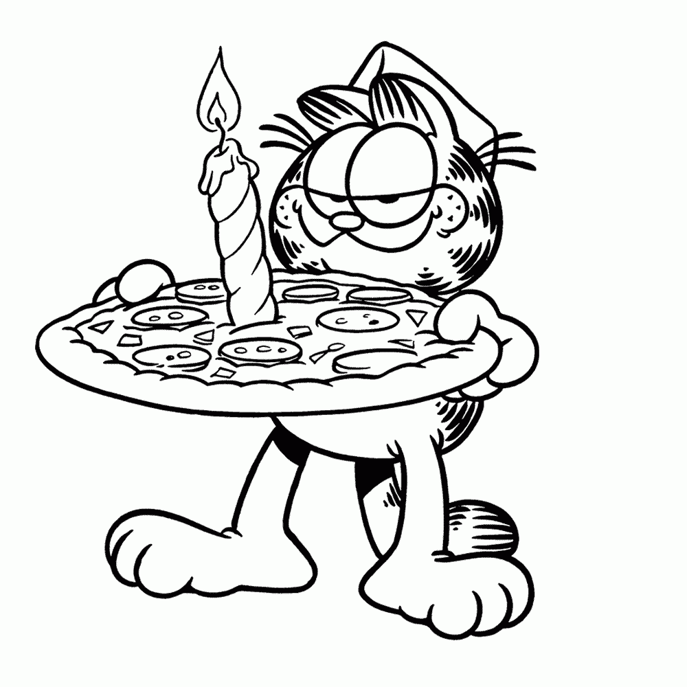 garfield coloring pages