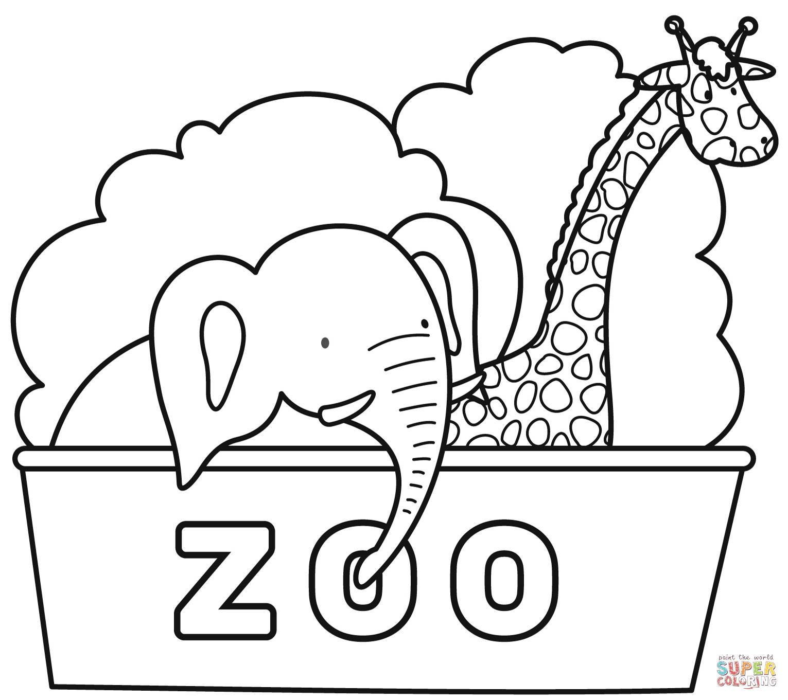 Zoo Animals 55 Free Printable Coloring Pages